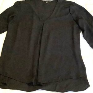 White House Black Market Charcoal Blouse